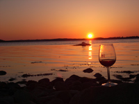 Sonnenuntergang am Reddevitzer H�ft